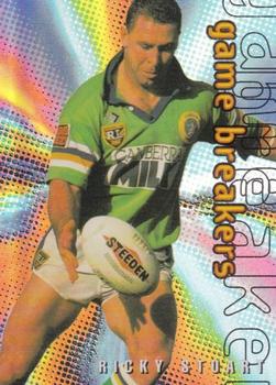 1996 Dynamic ARL Series 1 - Game Breakers #GB6 Ricky Stuart Front